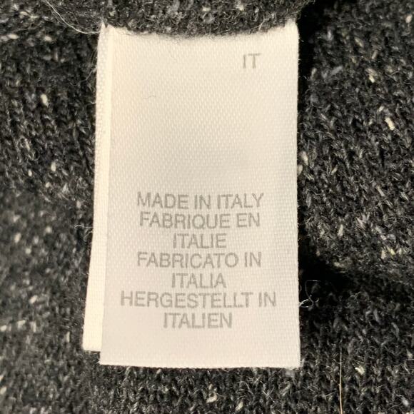 PAUL SMITH Size S Charcoal Grey Black Wool Silk Crew Neck Pullover - Picture 5 of 6